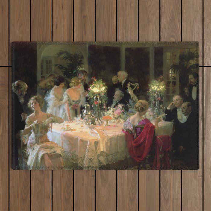 Jules Grun's The Dinner Party Outdoor Rug