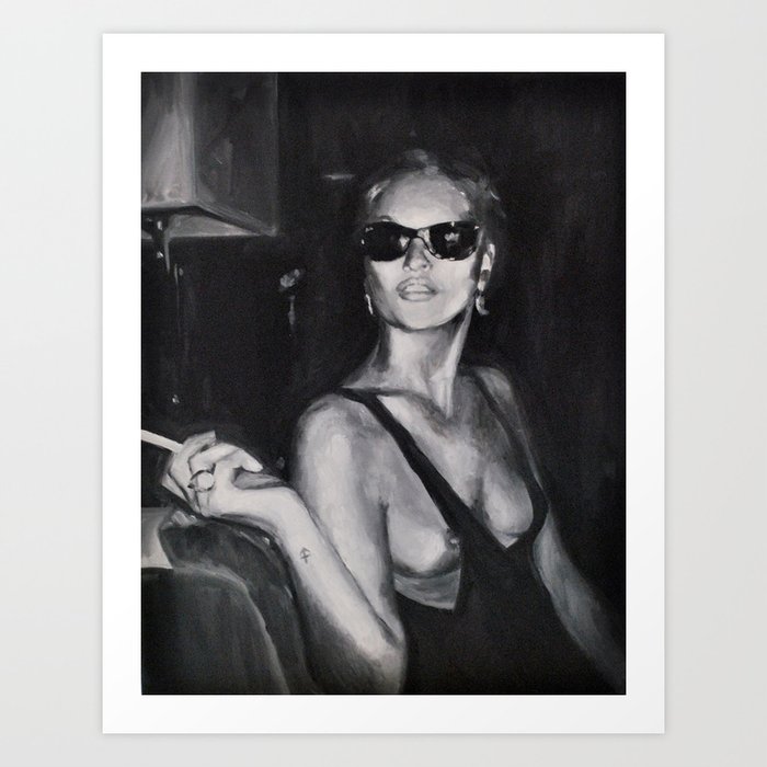 Kate Moss Painting  Art Print