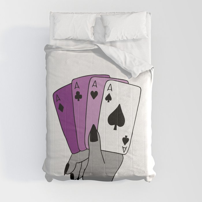 Aces (in colour) Comforter