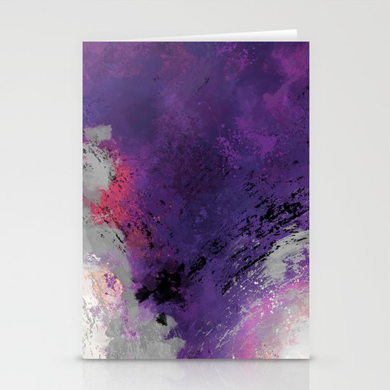 Purple Rain Stationery Cards