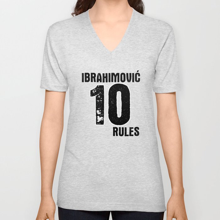 Ibrahimovic 10 Rules V Neck T Shirt