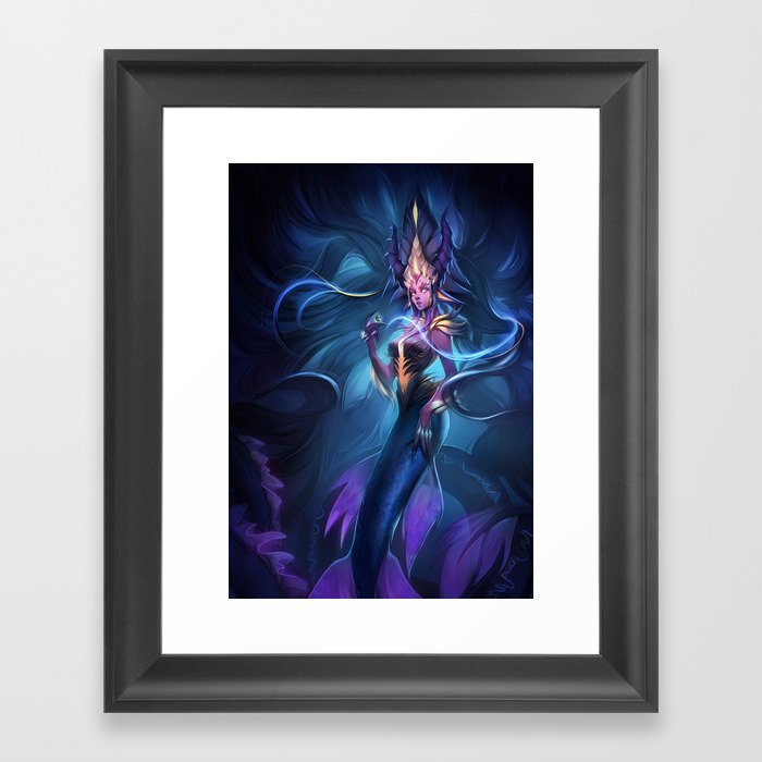 Queen of Mermaids Framed Art Print