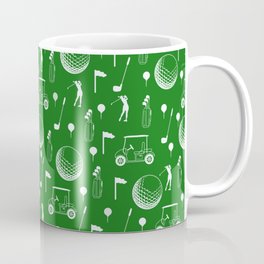 Golf Women Green Coffee Mug