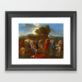 The Baptism of Christ by Nicolas Poussin Framed Art Print