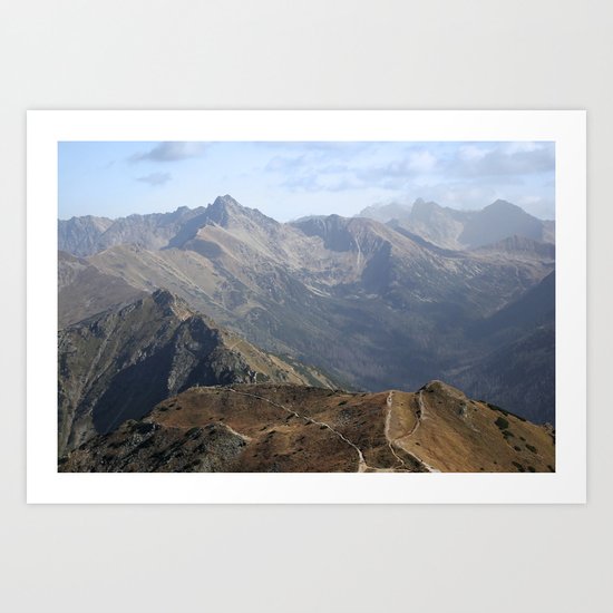 Mountains landscape Art Print