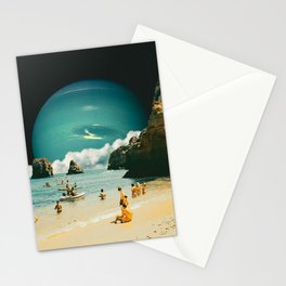 Space Beach Stationery Card