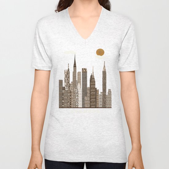 Atlanta city vintage Unisex V-Neck