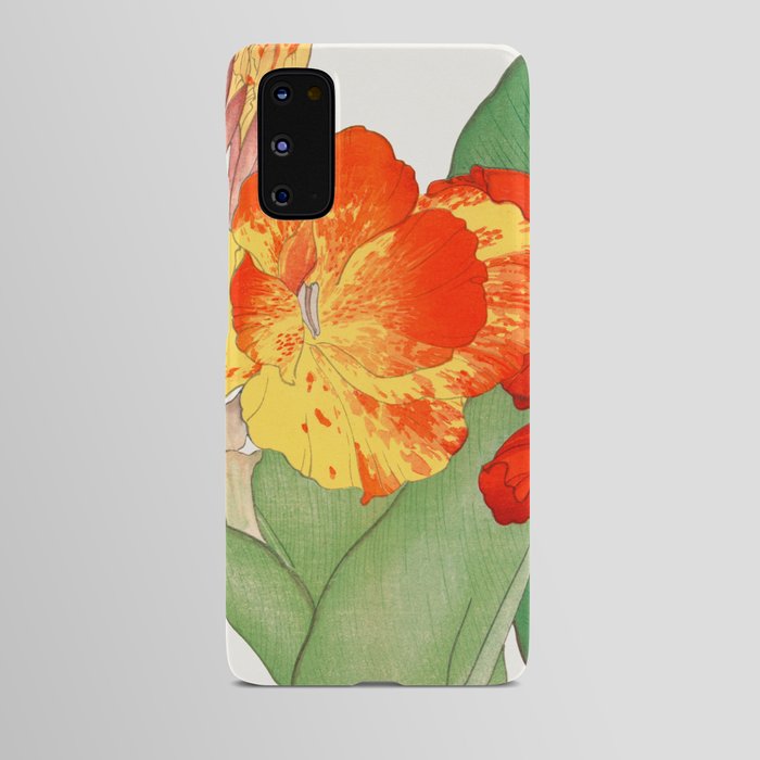 Vintage canna flower Android Case