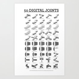 50 Digital Joints poster reference Art Print