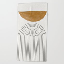 Minimalist Space Beach Towel
