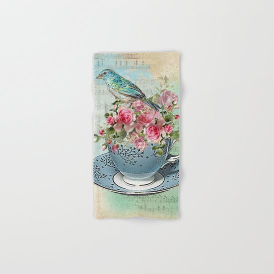Tea Flowers #5 Hand & Bath Towel