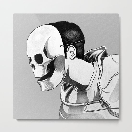 Mask Metal Print