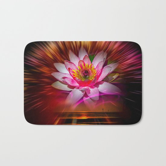 Wellness Water Lily Rose 6 Bath Mat