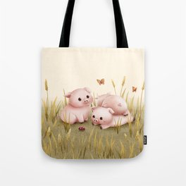 Clumsy Piglets Tote Bag