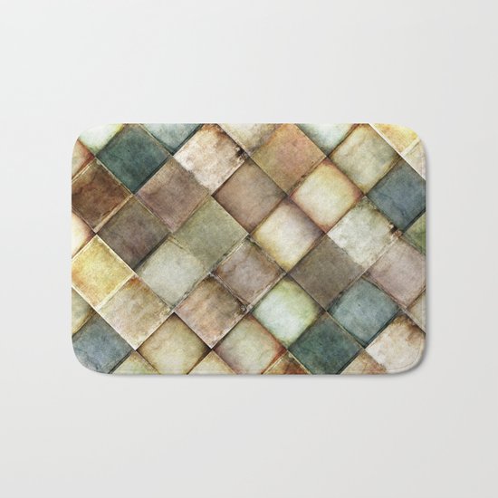 diamond path Bath Mat