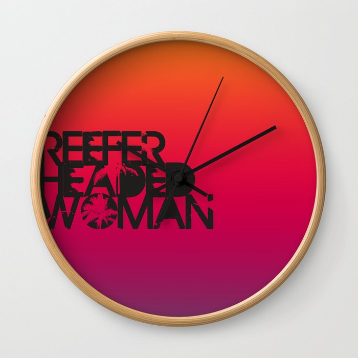 Reefer Headed Woman Wall Clock