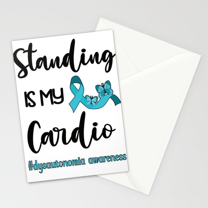 Dysautonomia Warrior POTS Awareness Month Ribbon Stationery Cards by  madebyJSRG | Society6