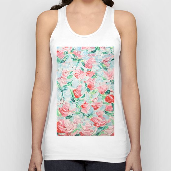 Pompidou Rose Garden Unisex Tank Top