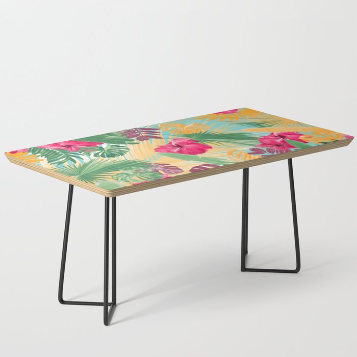 Summer Hibiscus Flower Jungle #1 #tropical #decor #art #society6 Coffee Table