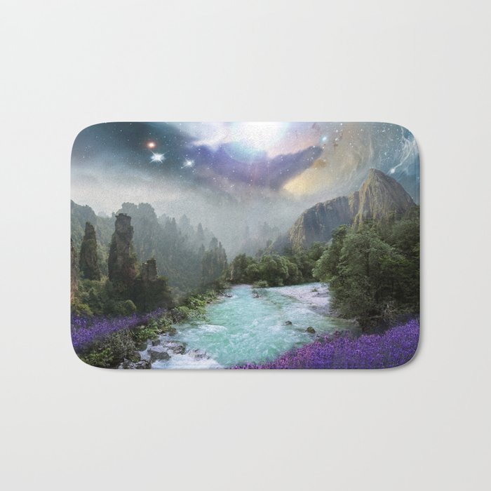 Fantasy Landscape Bath Mat By Zaaxdesigns