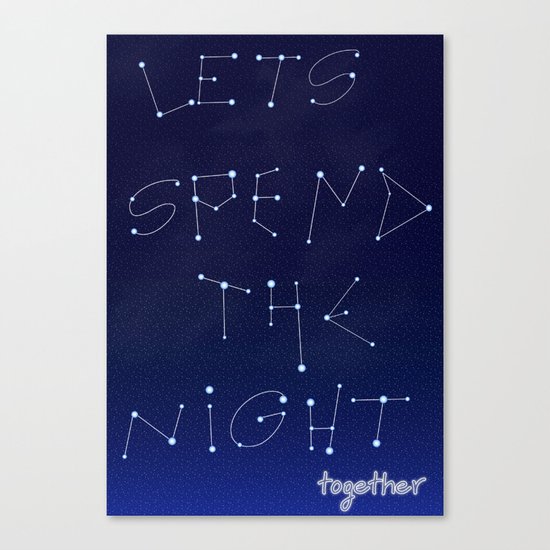let's spent Canvas Print