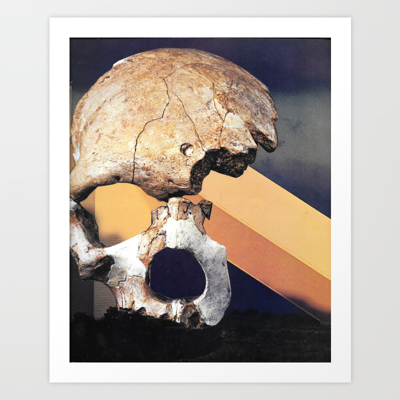Skull Factory Dark Occult Stoner Metal Art Stripe Surreal