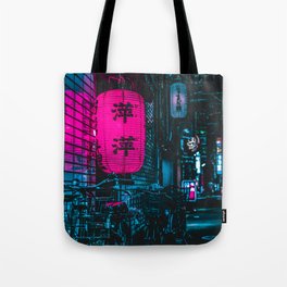 Japanese Cyberpunk Tote Bag