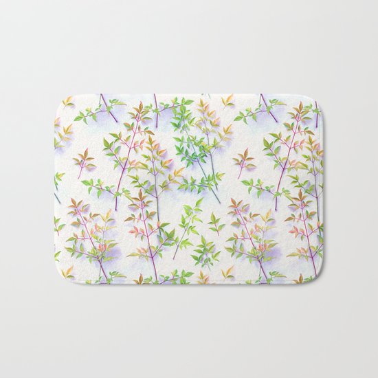 Leaves in the Light Bath Mat