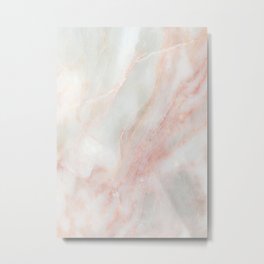 Softest blush pink marble Metal Print | Agate, Millennialpink, Granite, Pattern, Rosegold, Marble, Nature, Gray, Abstract, Rock 
