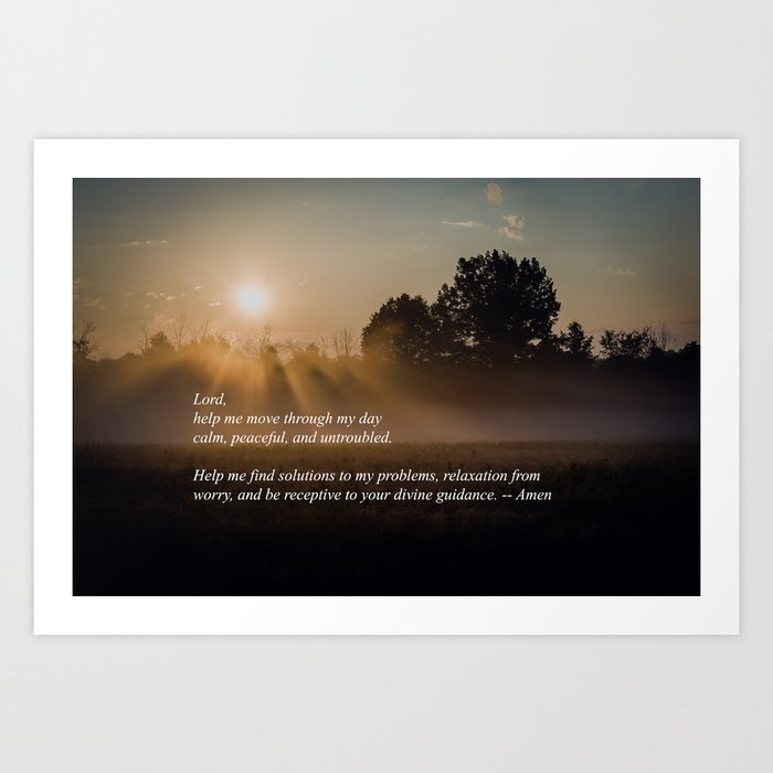 A Prayer For Tranquility (Sunrise) -- Art Print