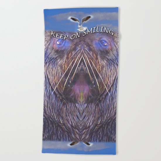 Smiling Bride2 Beach Towel