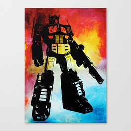 Optimus Prime Painting Canvas Print By Colefromthenorthwoods