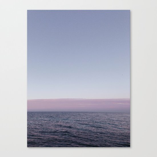 Calm sea before sunrise Canvas Print
