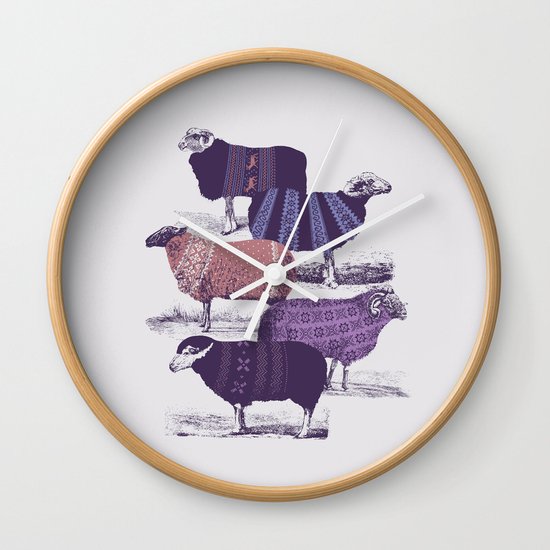 Cool Sweaters Wall Clock