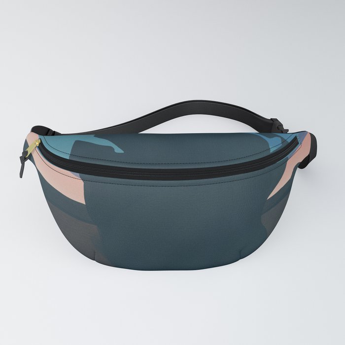 Evening walk with dark cloud Fanny Pack