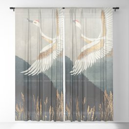 Elegant Flight Sheer Curtain