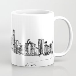 Chicago Skyline (A Continuous Line Drawing) Coffee Mug