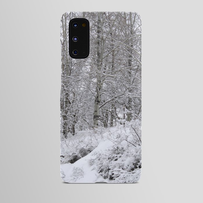 Snowy trees Android Case