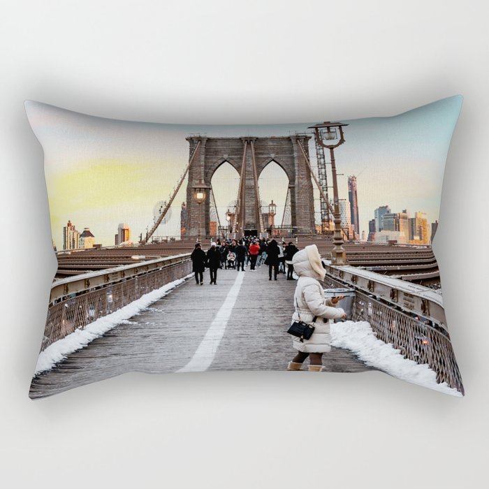 Brooklyn Bridge Rectangular Pillow