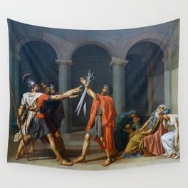 Oath of the Horatii by Jacques-Louis David Wall Tapestry