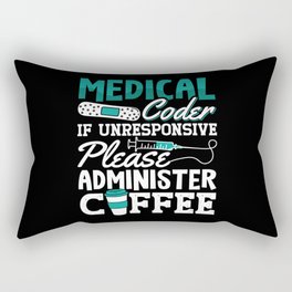 Medical Coder Coffee Assistant ICD Coding Rectangular Pillow