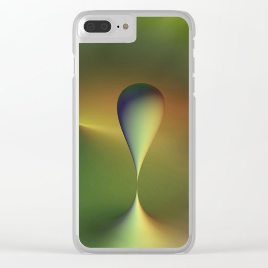 foggy geometry Clear iPhone Case