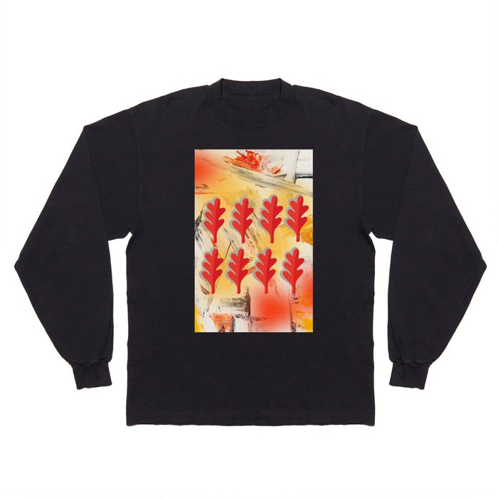 Simply Red Leaves Long Sleeve T Shirt