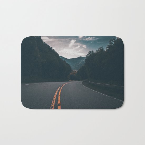 Road #Trees Bath Mat