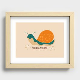 Slow & Steady Snail Recessed Framed Print