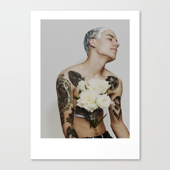 white Canvas Print