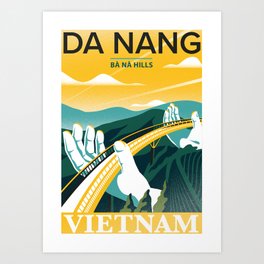 Travel Poster - Da Nang Art Print