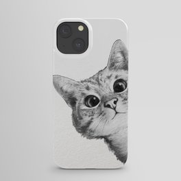 sneaky cat iPhone Case