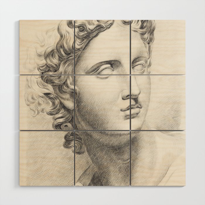 Roman Statue Wood Wall Art