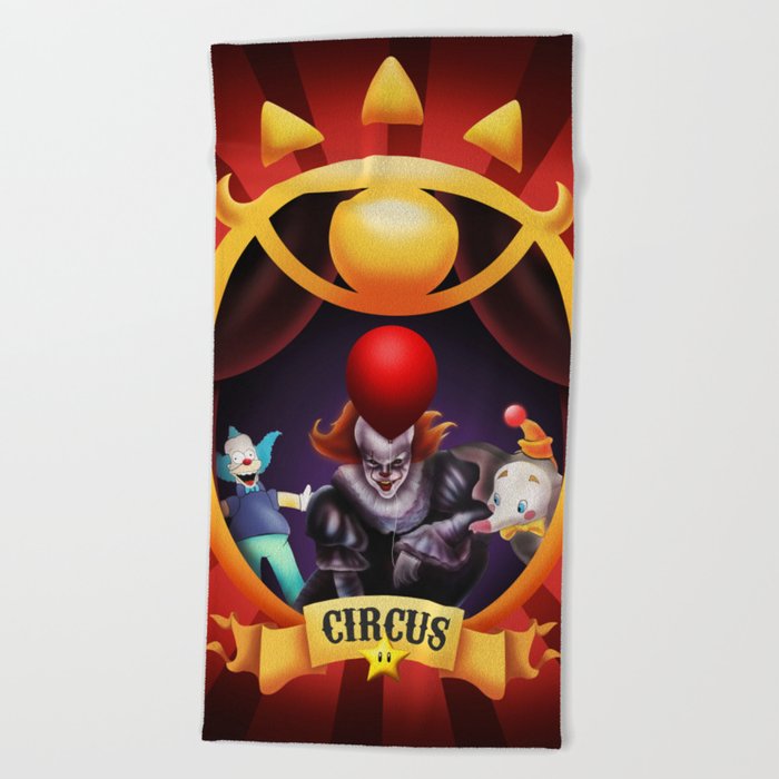 Fan Art Circus Beach Towel